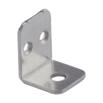 Mensolina Reggipiano a Squadra Bordo Quadro Nichelato 22 x 28 mm 100 Pezzi - 2