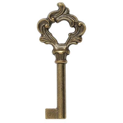 Chiave Mobili H 1001 Zama Ottone Lucido 70 mm 10 Pezzi - 2