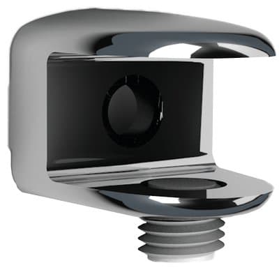 Reggivetro a Morsetto Bolis Cromato Ø 21 mm 10,5 mm 2 Pezzi - 2