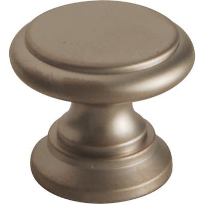 Pomolo Ottone Tornito Testa Piana Cromo Satinato 25 x 19 mm 5 Pezzi - 2