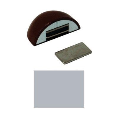Fermaporte Magnetico Ap 123 Resina Termoplastica Cromo Lucido 10 Pezzi - 2