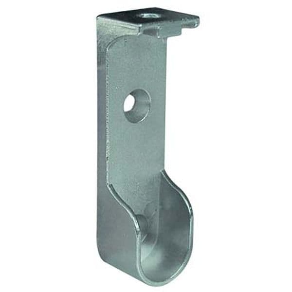 Reggitubo Armadio Ovale Laterale a Soffitto Nichelato 30 x 15 mm 20 Pezzi - 2