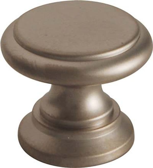 Pomolo Ottone Tornito Testa Piana Cromo Satinato 20 x 17 mm 5 Pezzi – Autres