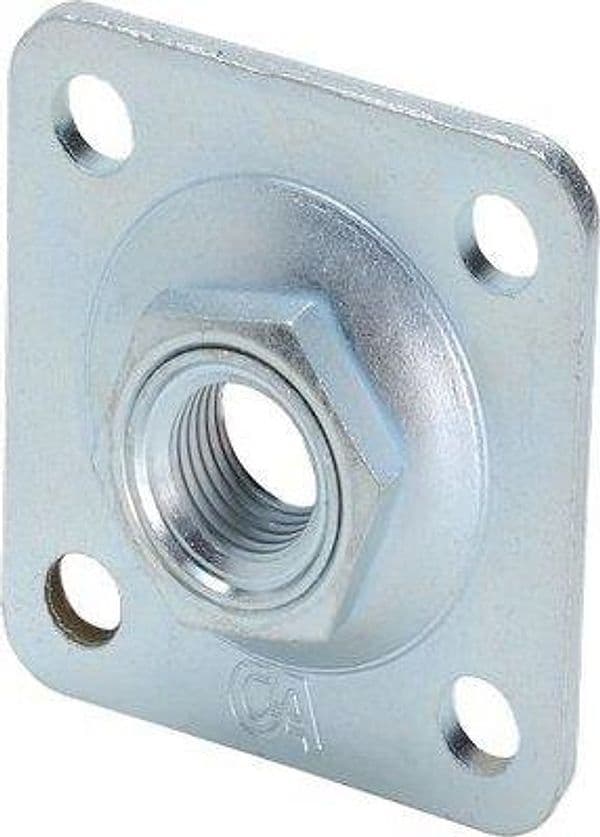 Piastra a Saldare 860 Combi Zincata M18 80 x 80 mm 5 Pezzi - 2
