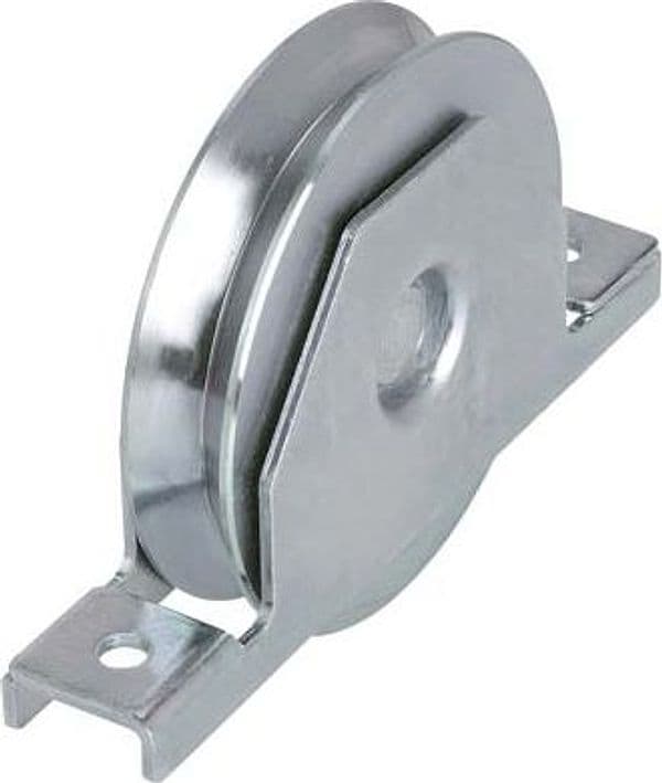 Ruota Cancello a Saldare Gola V 427 Combi Zincata Supporto Interno 4392250 - 2