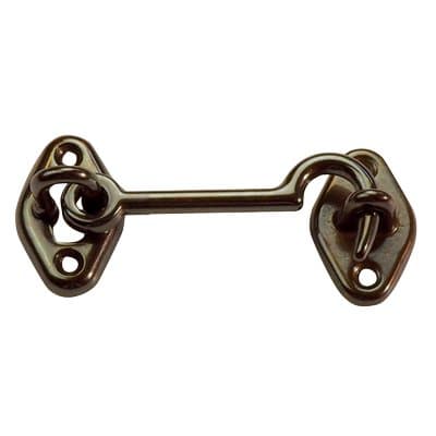 Fermapersiane a Gancio Ottone Bronzato con Piastrina 60 mm 10 Pezzi - 2