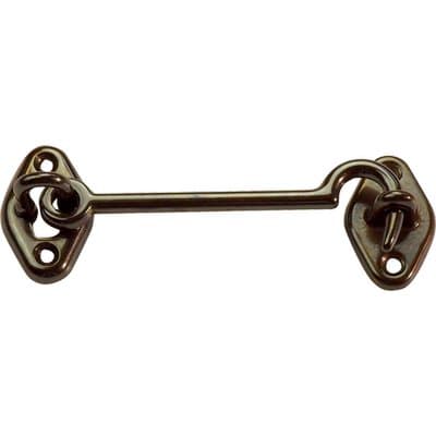 Fermapersiane a Gancio Ottone Bronzato con Piastrina 80 mm 5 Pezzi - 2