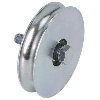 Ruota Cancello a Fissare Gola Tonda 400 Combi Zincata 16 mm 60 mm 2 Pezzi - 2
