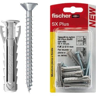 Tassello Nylon Sx Plus S K Self Fischer 10 Pezzi - 2