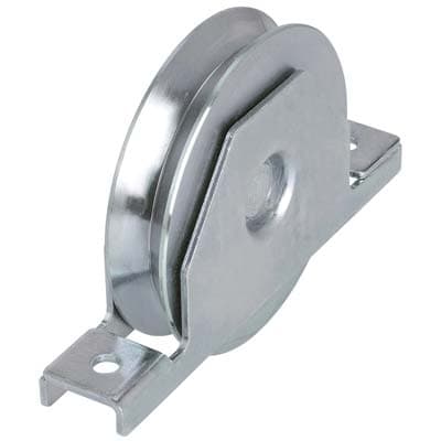 Ruota Cancello a Saldare Gola V 427 Combi Zincata Supporto Interno 4392252 - 2