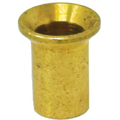 Pozzetto per Asta Cremonese Ottone Lucido 6 mm 10 Pezzi - 2