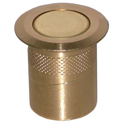 Pozzetto a Molla per Asta Cremonese Ottone Lucido 20 mm 5 Pezzi - 2