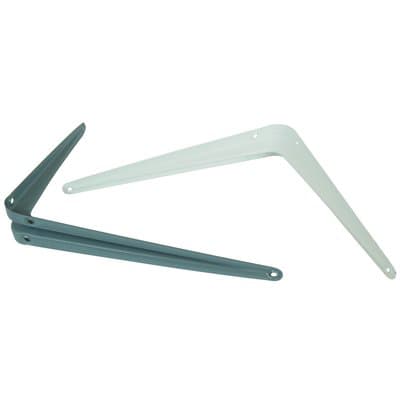 Reggimensola Basic Acciaio Nervato Verniciato Grigio 75 x 100 mm 20 Pezzi - 2