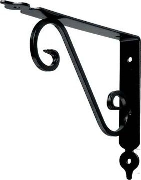 Reggimensola Toscania Bolis Acciaio Verniciato Nero 330 x 280 mm 2 Pezzi – Bolis Italia