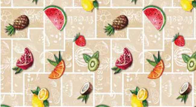 Tovagliato in PVC Fantastik Frutta 1074 1 Rotolo Cm 140 (h) x 20 M (L) - 2