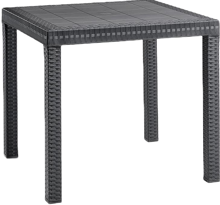 Tavolo Dallas Cm 80 x 80X74 H Colore Antracite - 2