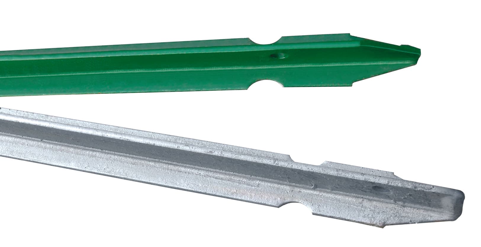 Paletto per Recinzioni Plastificato Verde H Cm 100 mm 30 x 30X3 10 Pezzi - 2
