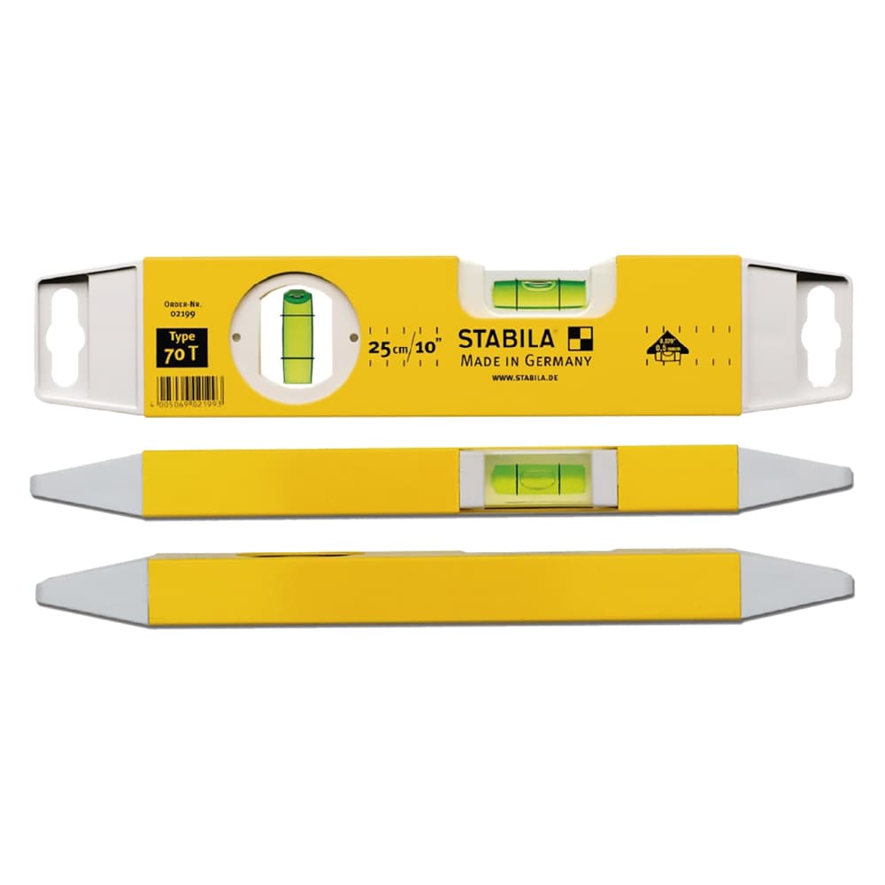 Livella a Due Fiale Tascabile Stabila 70 T 25 cm - 2