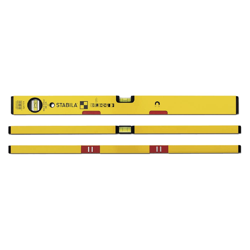 Livella a Due Fiale Magnetica 4 Magneti Stabila 70 m 100 cm - 2