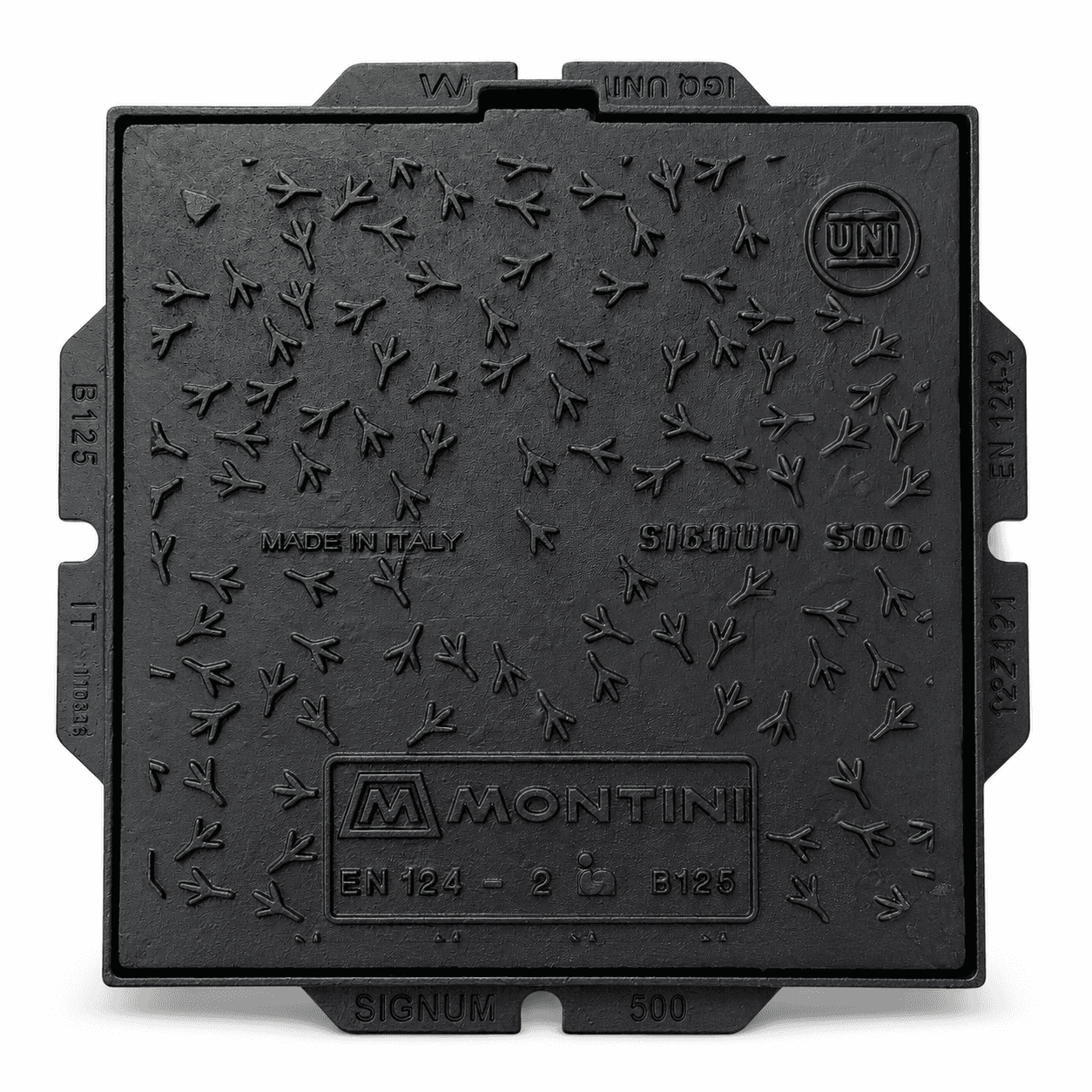 Chiusino in Ghisa Classe B125 Signum 50 x 50 Montini - 2