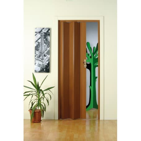 Porta a Soffietto Kasart Rigi Colore Mogano 82 x 210 cm - 2