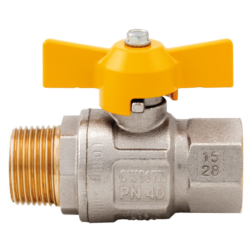 Valvola a Sfera per Gas Maniglia a ½ Mf Itap T 2 Pezzi - 2