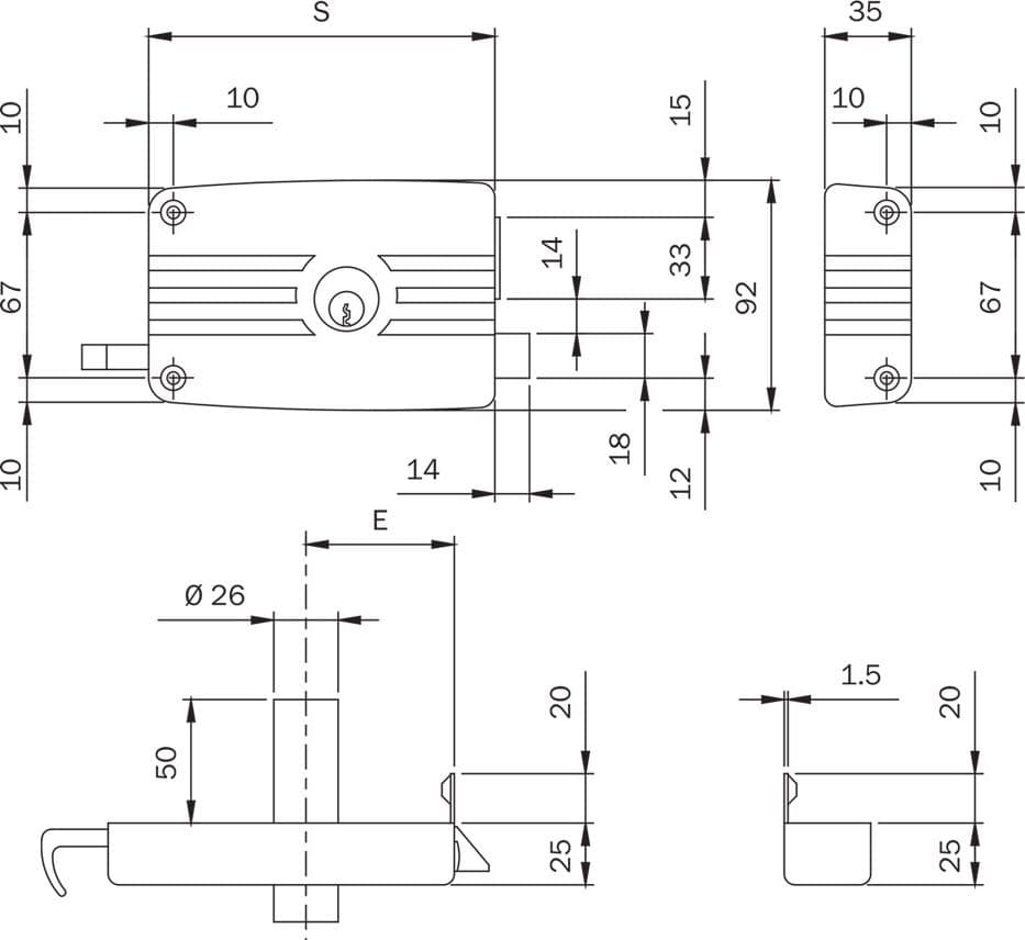 Serratura Portoncino da Applicare Art 431 3 Mandate Dx e 60 Iseo 2 Pezzi – Iseo Serrature