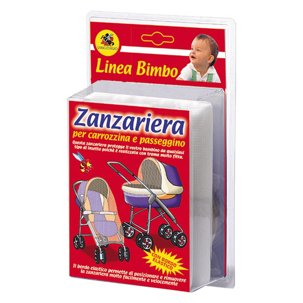 Zanzariera Sangiorgio in Poliestere per Carrozzina Col. Bianco 150 x 130 cm - 2