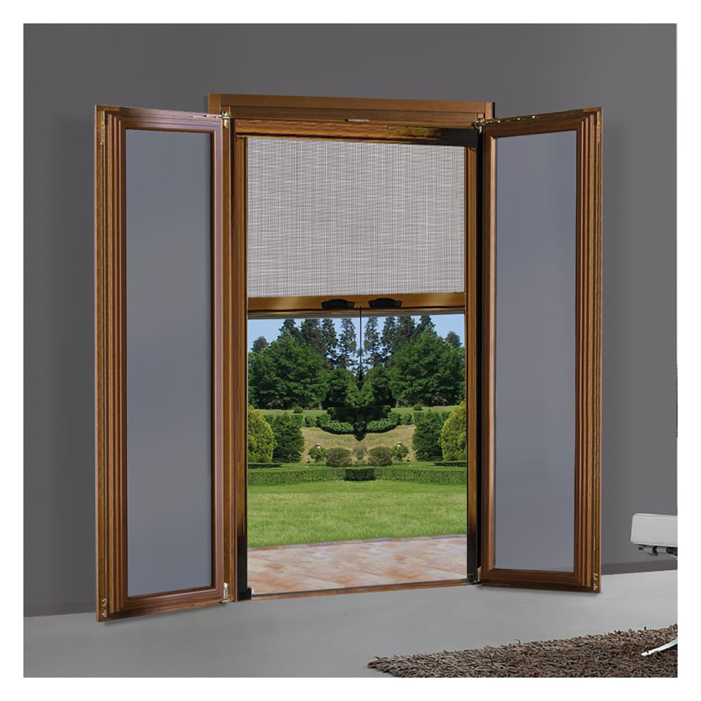 Zanzariera a Rullo Verticale per Porta Finestra Avorio RAL 1013 80 x 250 cm - 2