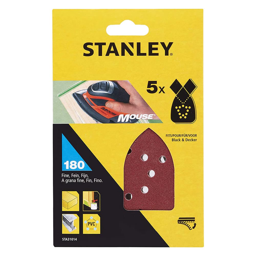 Foglio Stanley Carta Abrasiva a Delta Sta31014 180 Gr