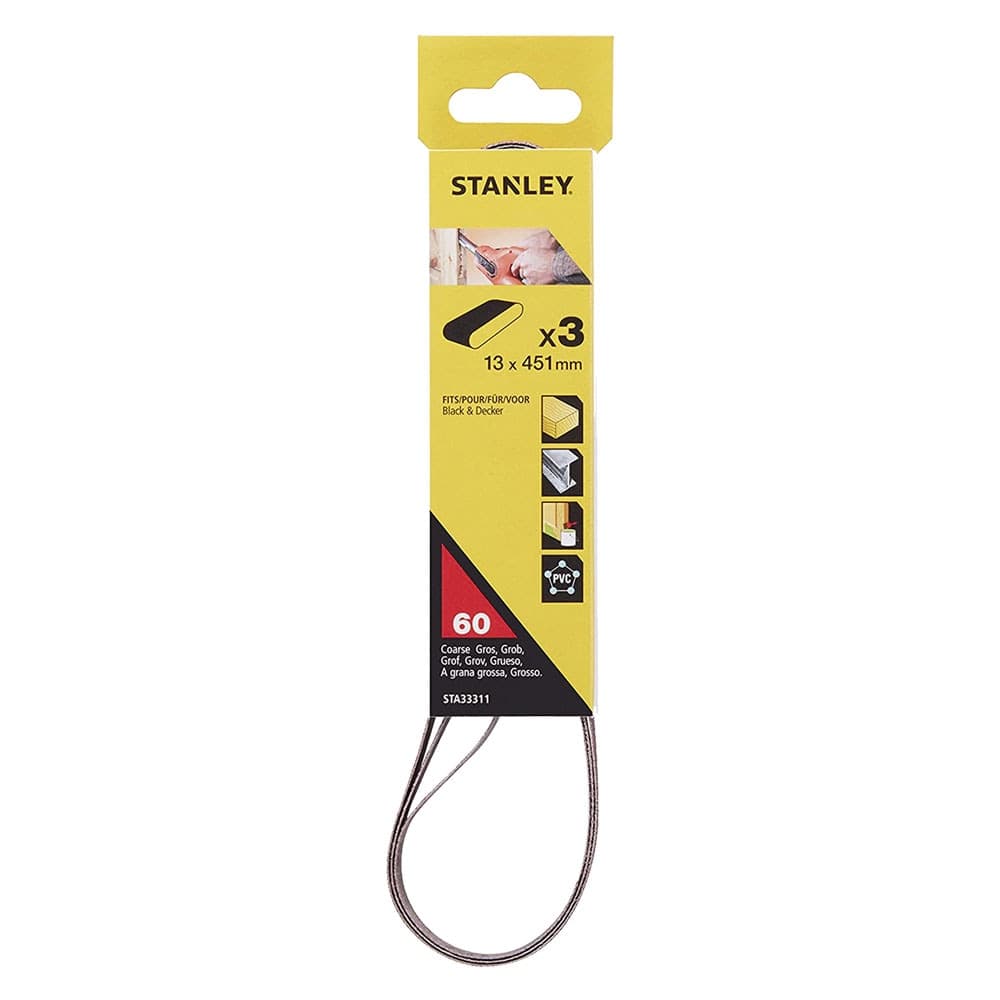 Nastro Abrasivo per Lime Elettriche Sta33311 Xj Stanley 13 mm 60 Gr