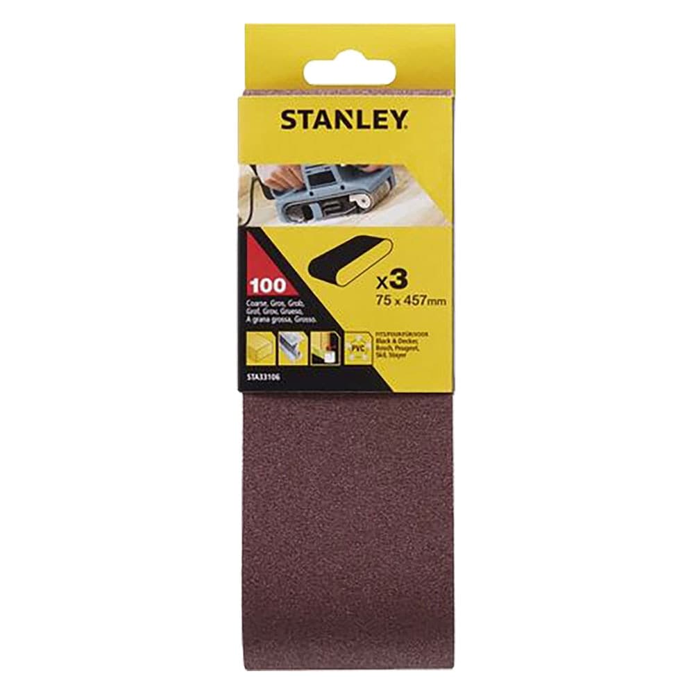 Nastro Abrasivo per Levigatrici a Stanley 100 Gr 75 X 457 mm