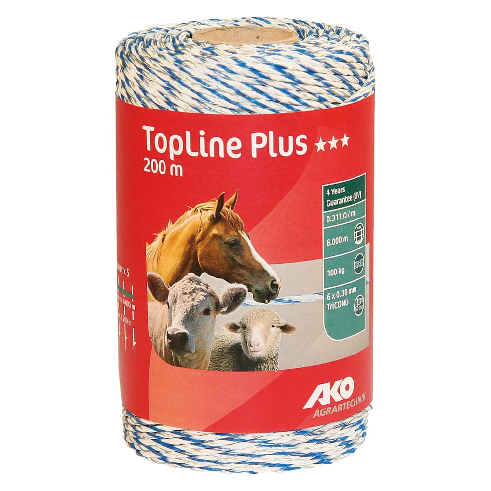 Filo Tondo per Recinto Albert Kerbl Bianco Blu 200 mt - 2