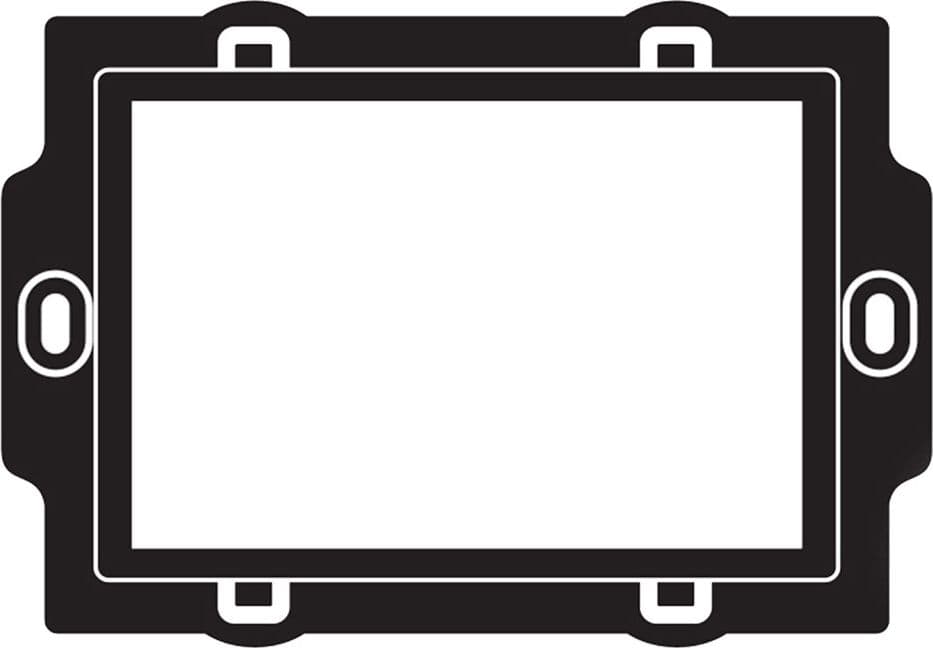 SUPPORTO MODELLO 'PL' PER SERIE PLAIN 3 moduli  - FEB - 2