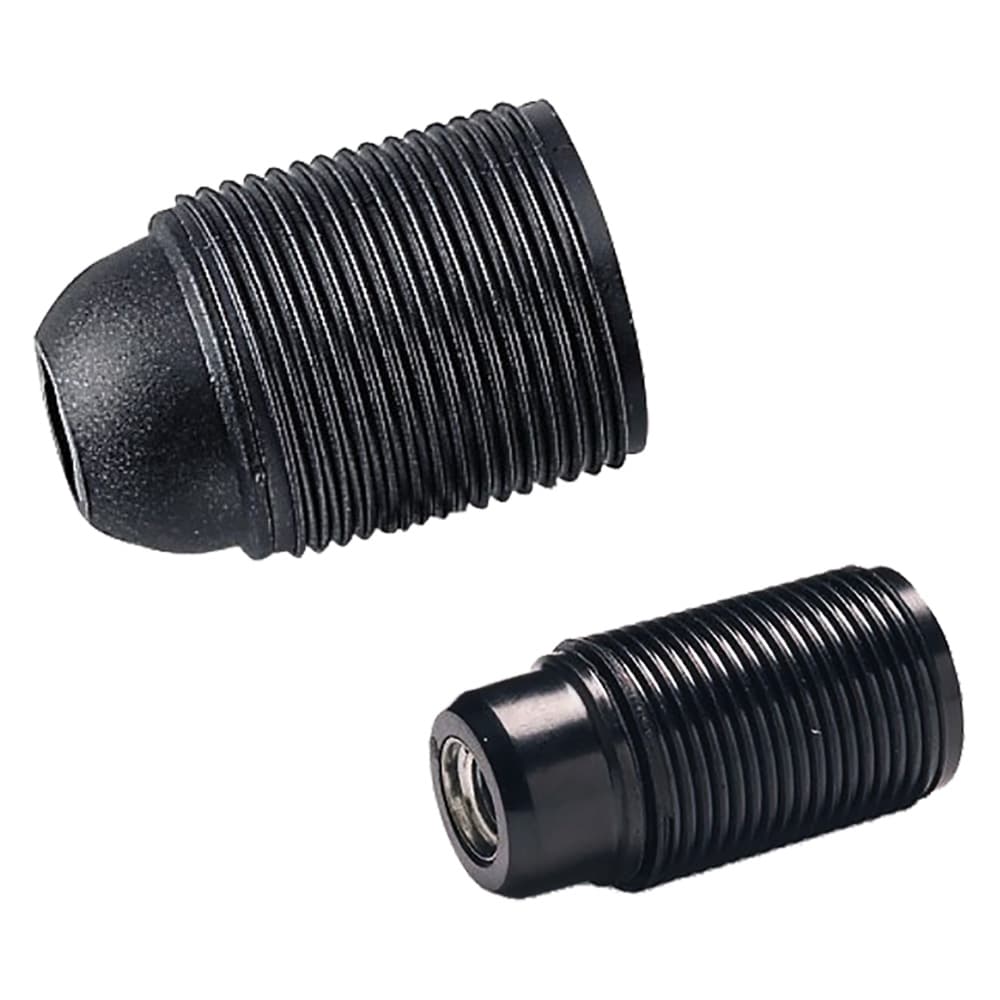 Portalampada Filettato e 14 Colore Nero 10 Pezzi - 2