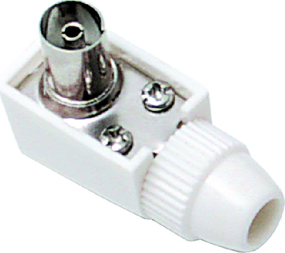 Presa Tv Coassiale a Squadra 10 Pezzi Ø 9,5 mm - 2