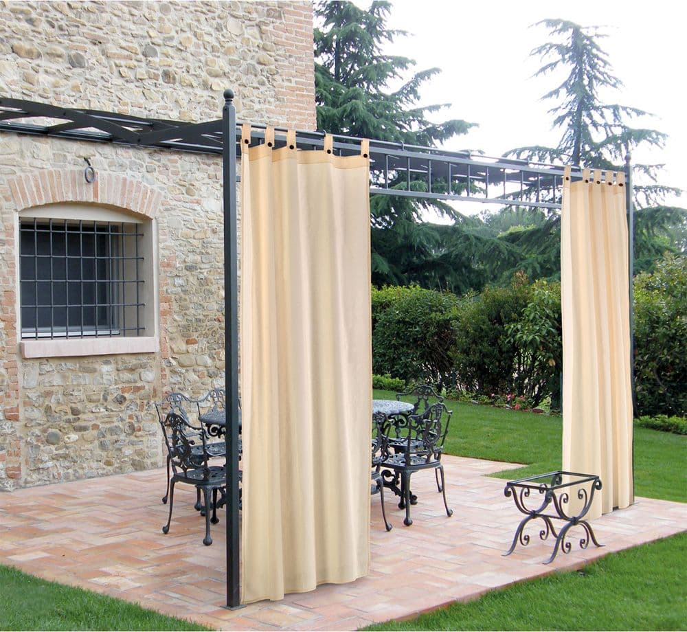 Tenda per Gazebo con Passanti e Bottoni Beige 160 X 270 cm - 2