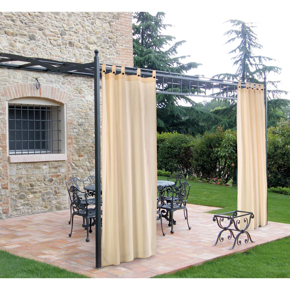 Tenda per Gazebo con Passanti e Bottoni Beige 160 x 270 cm - 2