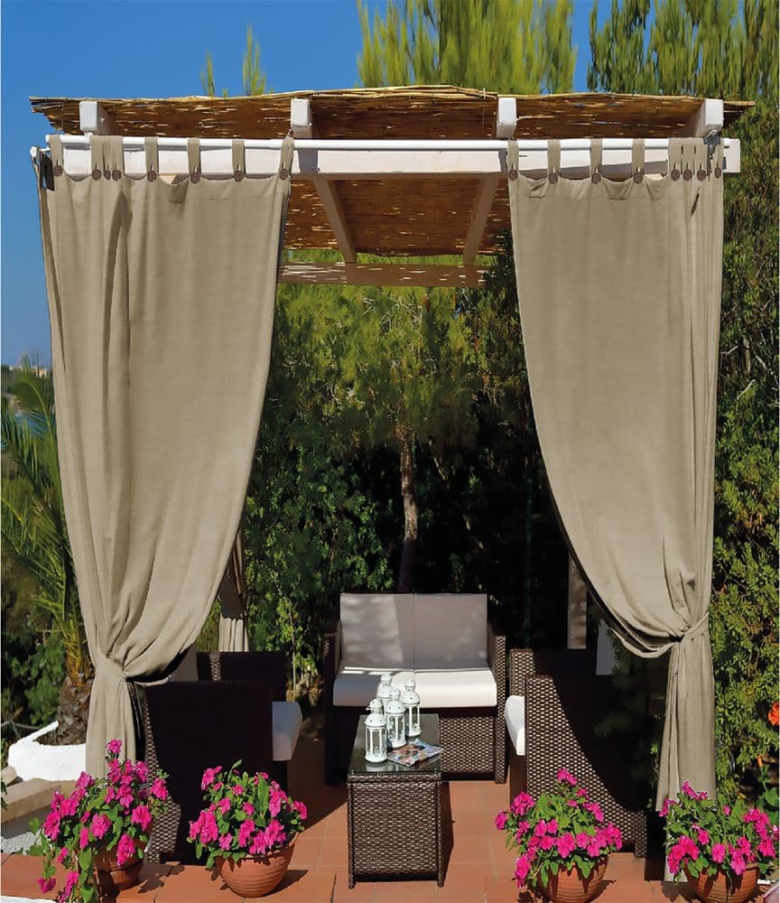 Tenda per Gazebo con Passanti e Bottoni Tipo Tortora Lux 140 X 270 cm – Made In Italy