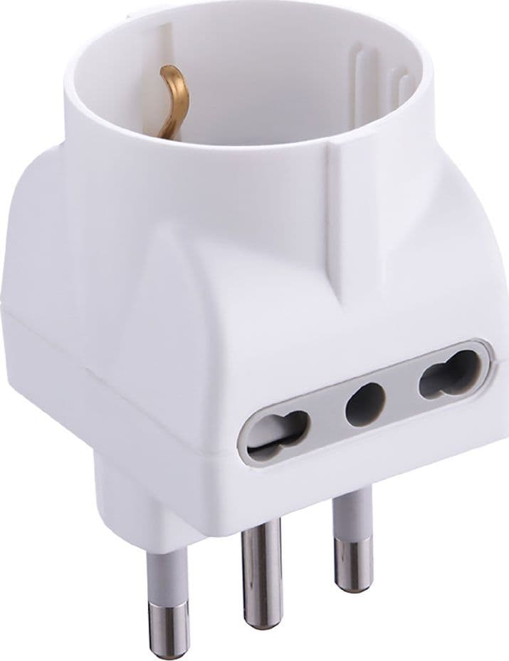 Adattatore Triplo Pr.2 X 2p+t10 16a Sp.16a 71920 Electraline 10 Pezzi