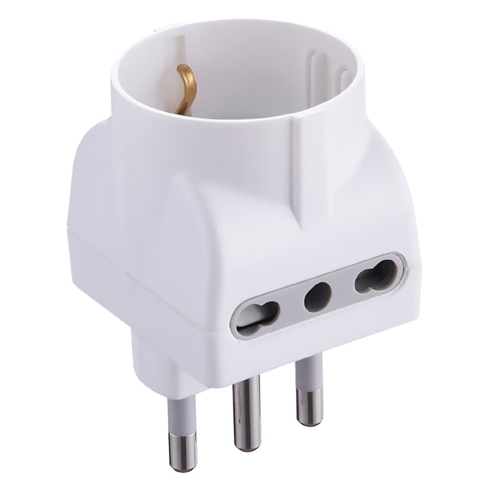 Adattatore Triplo PR.2 x 2P+T10 16A SP.16A 71920 Electraline 10 Pezzi - 2