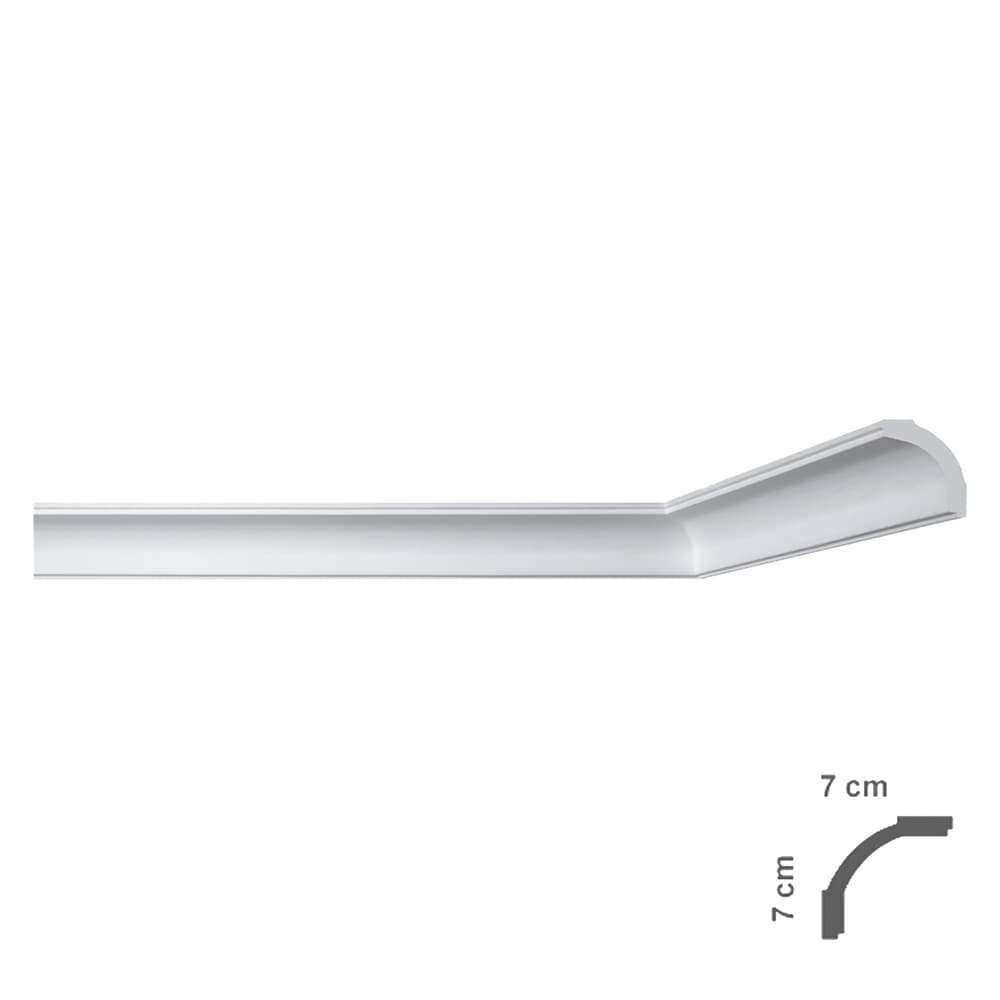 Cornice Decorativa per Soffitto Mod I765 Bovelacci 65 Pezzi 70 x 70 mm - 2
