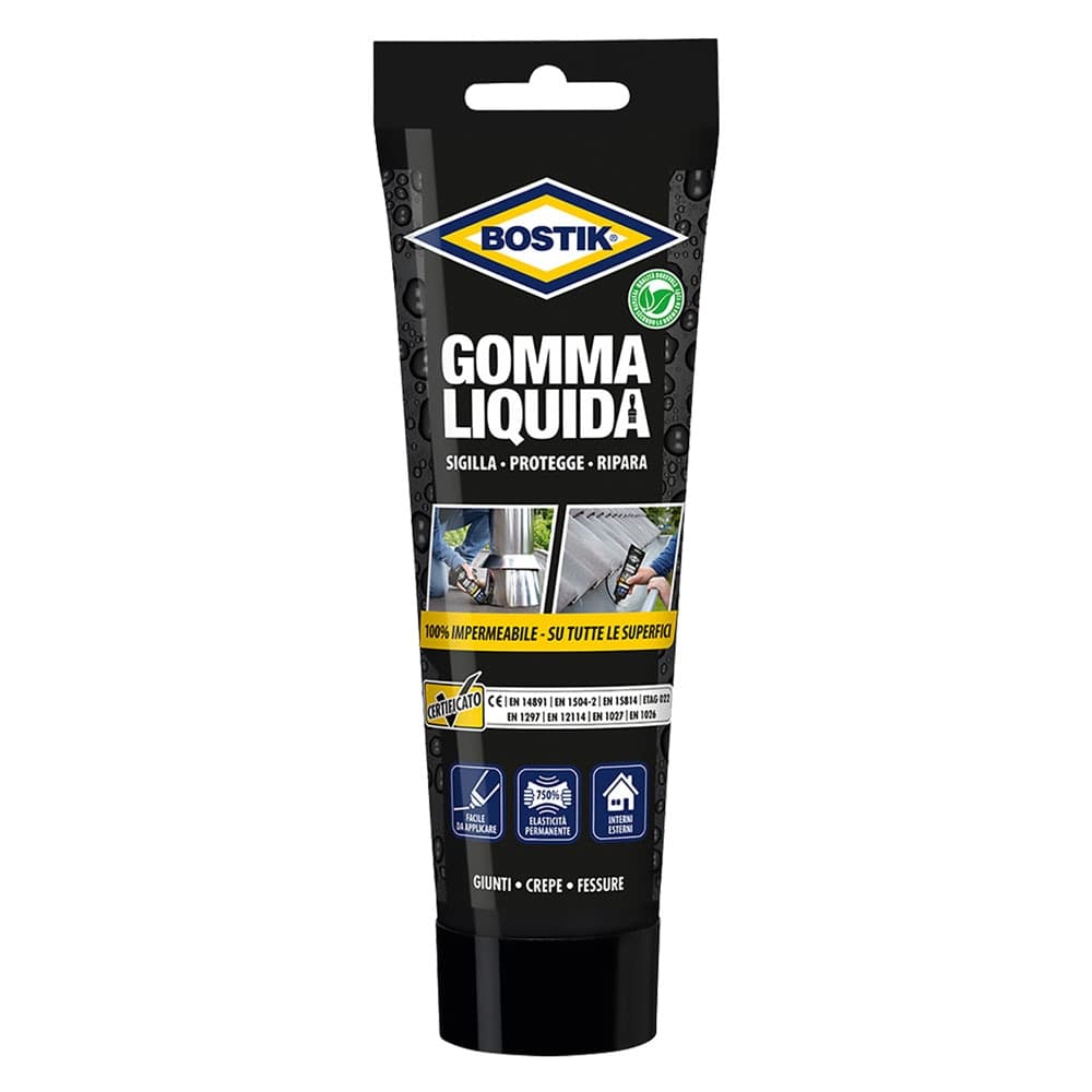Gomma Liquida Impermeabilizzante Tubetto Bostik 6 Pezzi 250 Gr