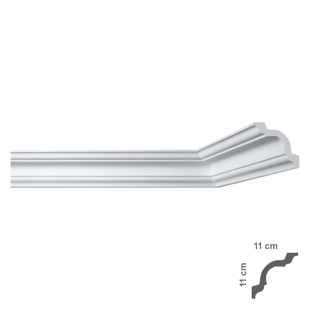 Cornice Decorativa per Soffitto Mod I790 Bovelacci 50 Pezzi 110 x 110 mm - 2
