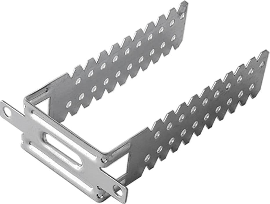 Staffa Universale per Montanti Distanziatura Parete 100 Pezzi 12 cm 0,8 mm - 2