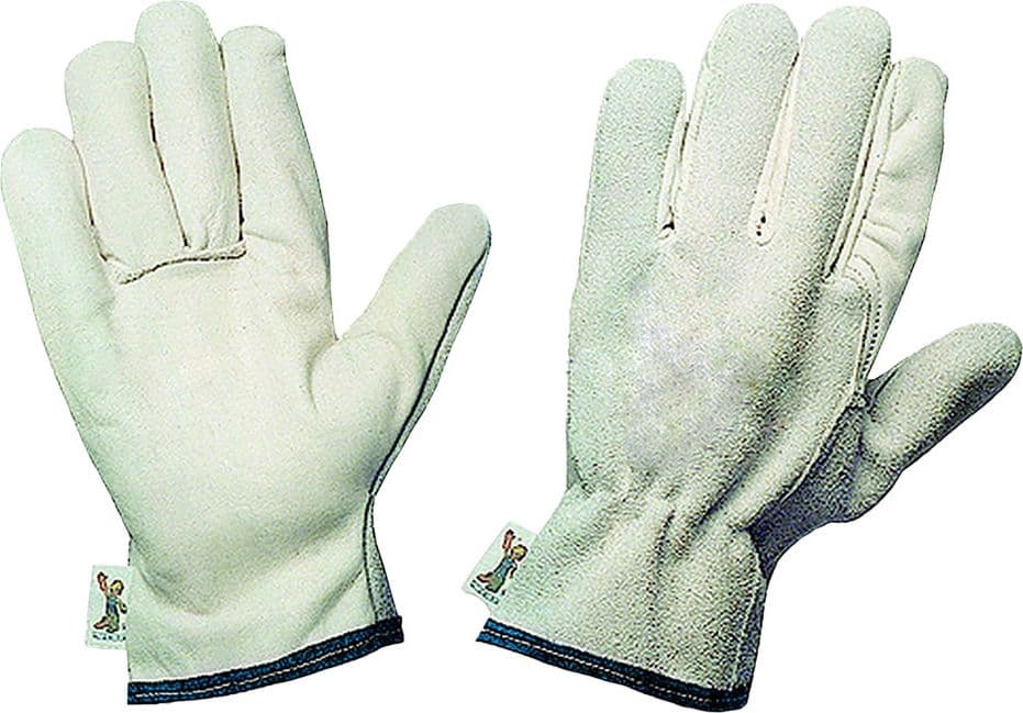 Guanti Palmo Pelle Dorso Crosta Tg. 9 (l) 10 Coppia - 2