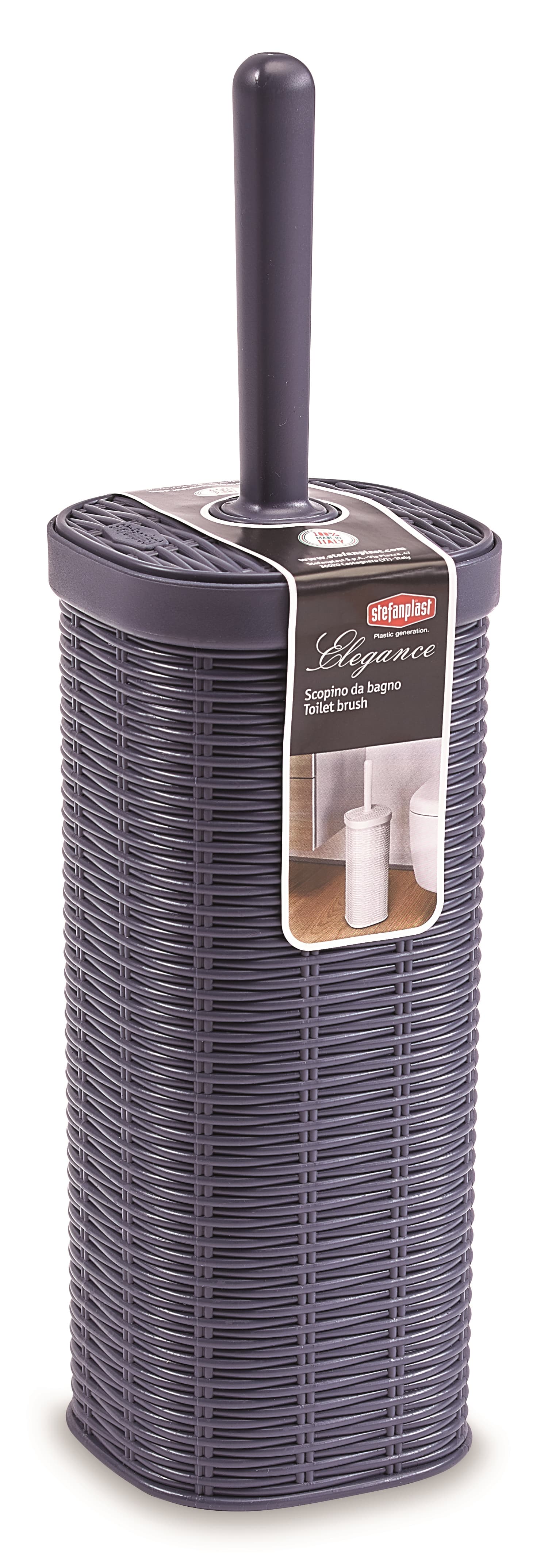 Portascopino Elegance Cm 11 5 x 11 5X40 H Colore Blu Navy Stefanplast - 2