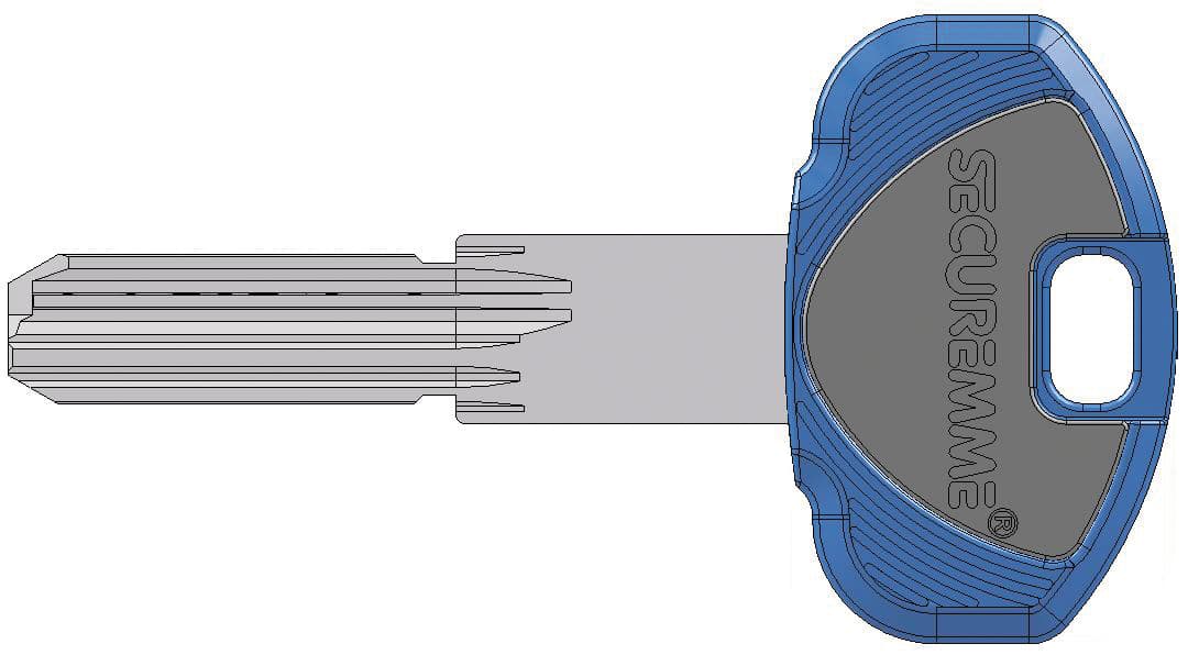 Chiave Grezza per Cilindro EVOK1 5 Pezzi Securemme - 2