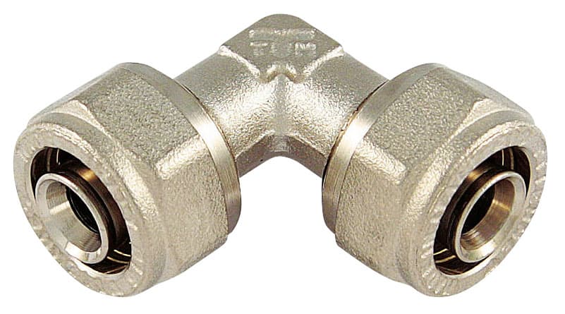 Raccordo per Tubo Multistrato Curvo Doppio Misura 16 x 16 10 Pezzi Tiemme - 2