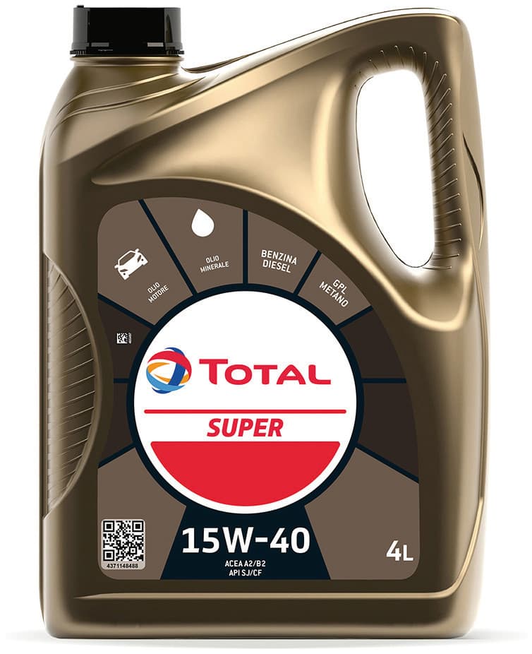 Olio Motore Super 15W40 L 4 3 Pezzi Total - 2